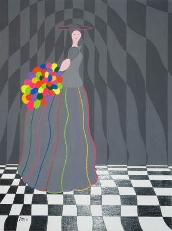Bloemedame op visite, 2011